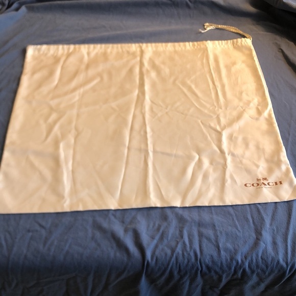 COACH DUST BAG WHITE 23 1/2" X 19 3/4" - Picture 1 of 6